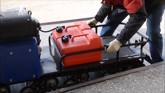 Установка 2х бензобаков на буксировщик Лидер-4 смотреть онлайн