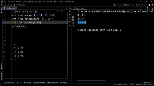 How to Extend a NumPy Array in Python? смотреть онлайн