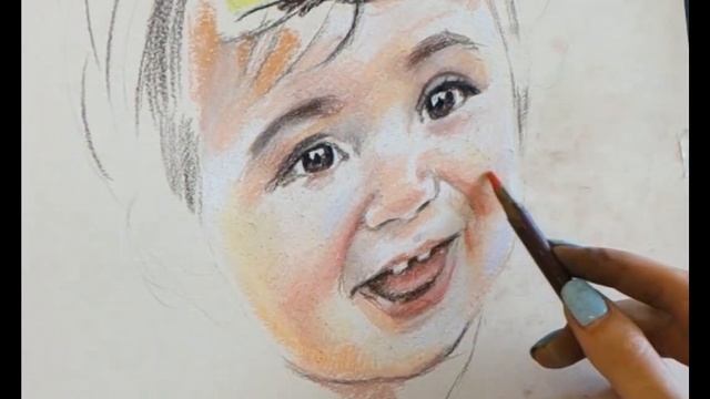 Как нарисовать портрет цветными карандашами и пастелью? смотреть онлайн