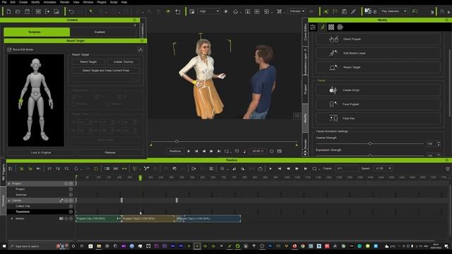 iClone 8 | Tips & Tricks - Motion Puppet + Reach target for character interaction смотреть онлайн