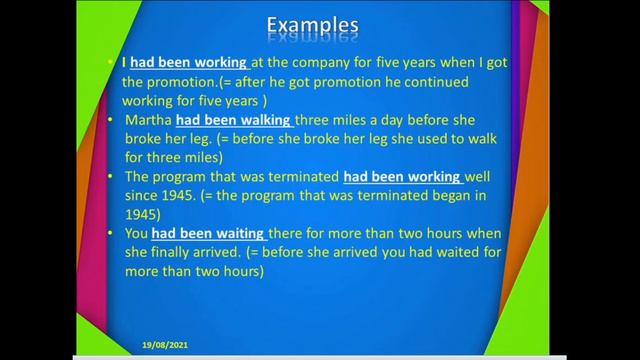 Spoken English Grammar Past Perfect Continuous Teaching Video