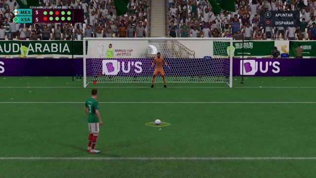 FIFA 23 México vs Arabia saudita tanda de penales final смотреть онлайн