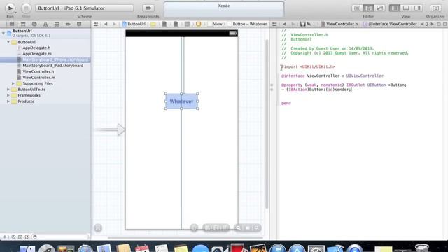 Xcode 4.6 Tutorial | Button opens URL in safari смотреть онлайн