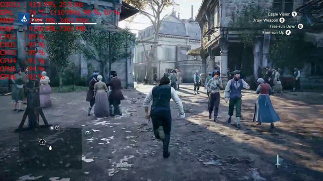 Assassin's Creed Unity CPU FX6300 test смотреть онлайн