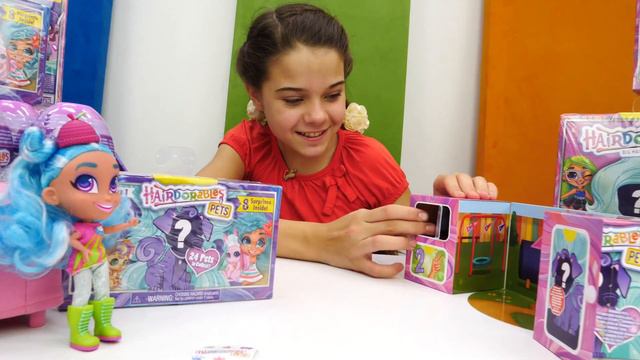 Игры в куклы для девочек. Классные питомцы Hairdorables Pets! Новые видео Хейрдораблс.