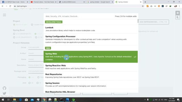 2 Springboot Maven Hello World смотреть онлайн