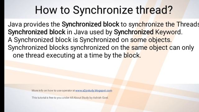 Thread Synchronization in Java in Hindi - Threading смотреть онлайн