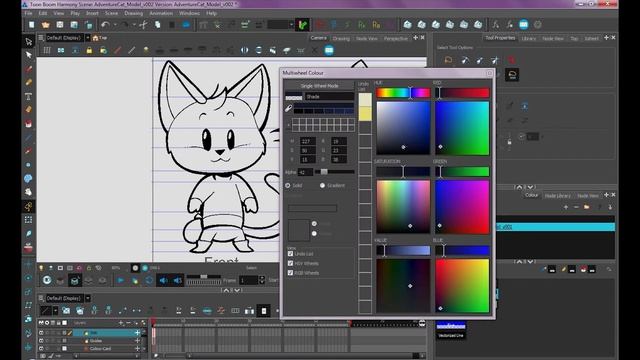How to Ink and Paint a Character Turn-Around in Harmony смотреть онлайн