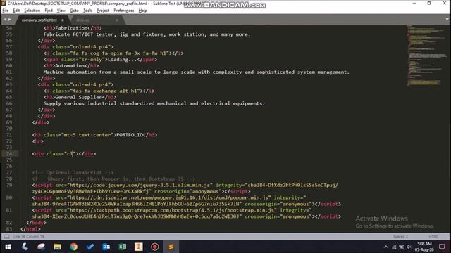 Membuat Web Company Profile dengan Bootstrap смотреть онлайн
