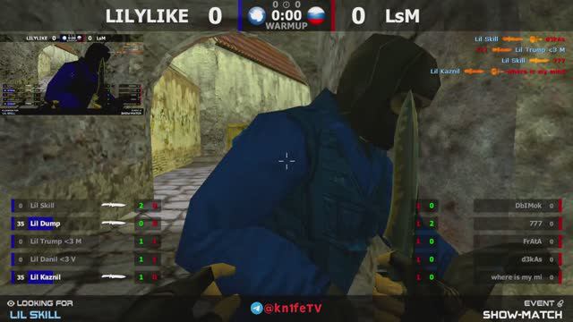 LILYLIKE -vs- LsM - 1 Map // Шоу-Матч @kn1feTV