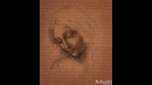 Da Vinci inspired drawing with PicsArt смотреть онлайн