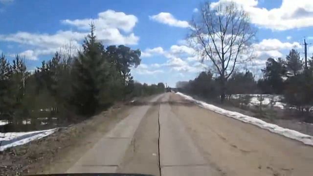 На машине по Лузе Часть 2 2016 г Дорога от реки через Парк Мира смотреть онлайн