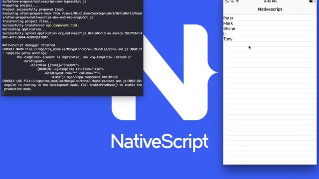 NativeScript Tutorials - 3 - Create ListView and Styling them смотреть онлайн