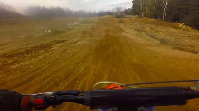 Питбайк Apollo RFZ 125. Первый выезд на трассу в 2016. смотреть онлайн