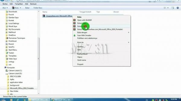 Cara download & install Ms. Office Portable Gratis!