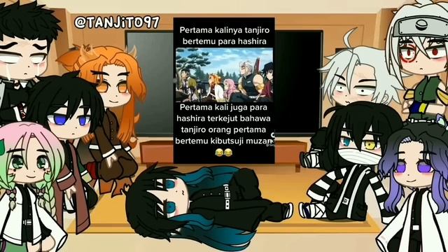 hashira react to tanjiro and nezuko + ??? | gacha | demon slayer | tik tok смотреть онлайн