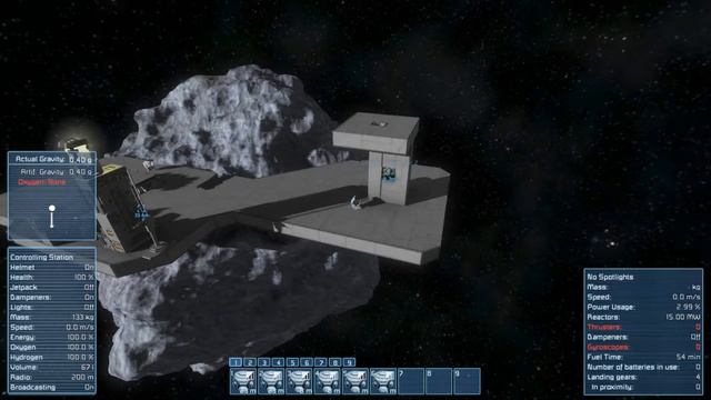 Space Engineers Строим простейший лифт без модов. смотреть онлайн