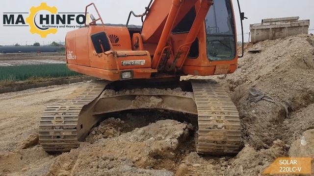 Used excavator for sale | DAEWOO SOLAR 220LC-V | Machinfo.com смотреть онлайн