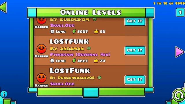 самый странный уровень который называется LOSTFUNK в geometry dash 😨😨😱😱 смотреть онлайн
