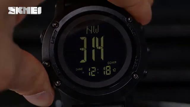 SKMEI 1793 Outdoor Compass Watch w/ Thermometer & Pressure смотреть онлайн