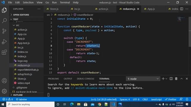 mapDispatchToProps in react redux in telugu - 40 - ReactJs in Telugu смотреть онлайн