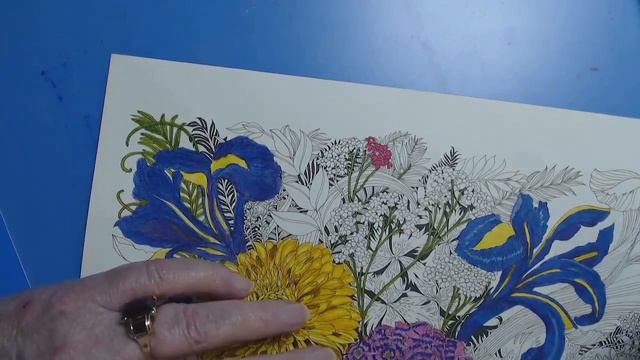 PART 2 ~ Coloring my favorite page in Floribunda by Leila Duly, now using CaliArt Markers смотреть онлайн