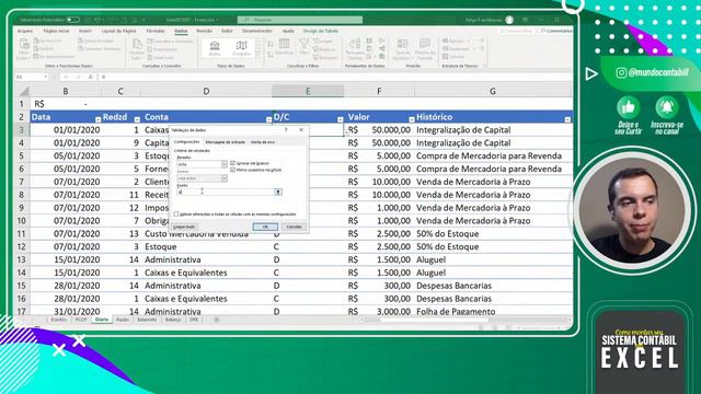 AULÃO - COMO MONTAR SEU PRÓPRIO SISTEMA CONTÁBIL EM EXCEL смотреть онлайн