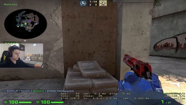 ИГРАЮ С 60 FPS НА 10 LVL FACEIT (feat. Focus)