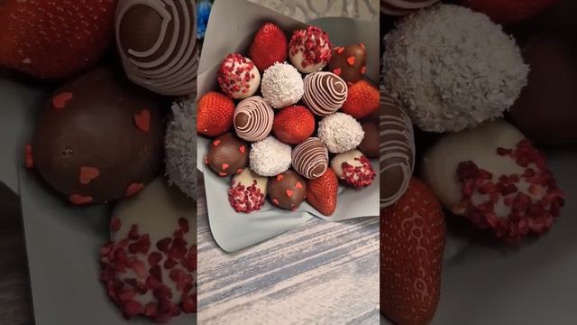 Букет из клубники в шоколаде смотреть онлайн