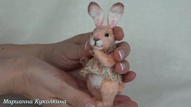 Нежно - розовая зайка тедди. смотреть онлайн