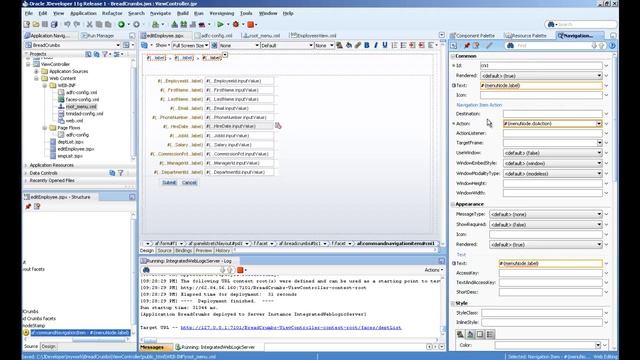 How to create Breadcrumbs in Oracle ADF смотреть онлайн