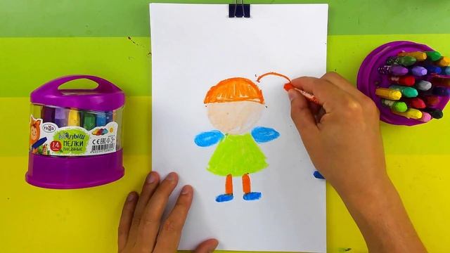 Как нарисовать Принцессу - урок рисования для малышей смотреть онлайн