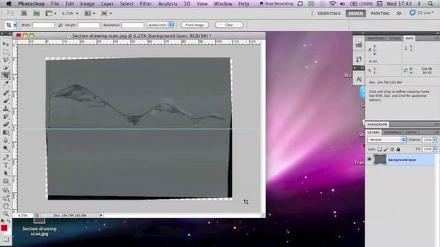 Section drawing editing tutorial using Adobe Photoshop CS5 смотреть онлайн