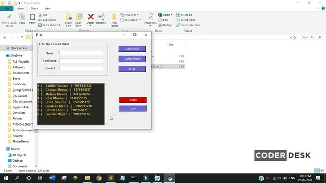 Python GUI | Tkinter | PhoneBook | Project смотреть онлайн