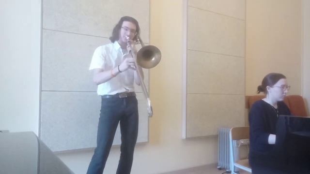 О. Ланге. концерт для тромбона с оркестром (1 часть) #trombone #тромбон смотреть онлайн