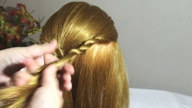 Быстрая прическа на все случаи Коса Прическа из жгутов Прическа Жгуты и косы Экспресс прическа смотреть онлайн