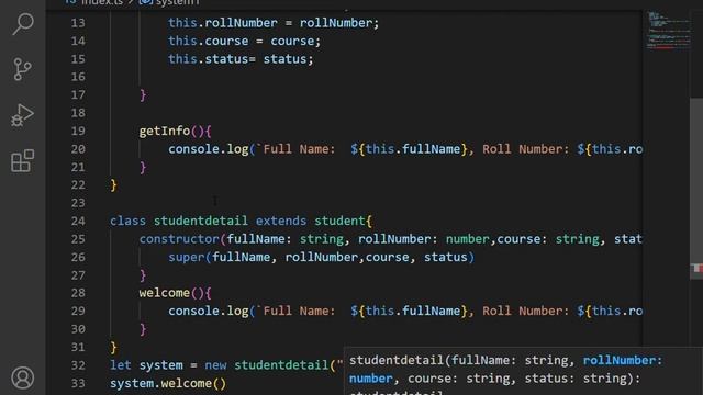 Class in Typescript :Typescript OOP смотреть онлайн