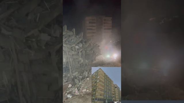 Эпицентр землетрясенияния ночью. С места события, последствия. г Кахраманмараш #землетрясение#турци смотреть онлайн
