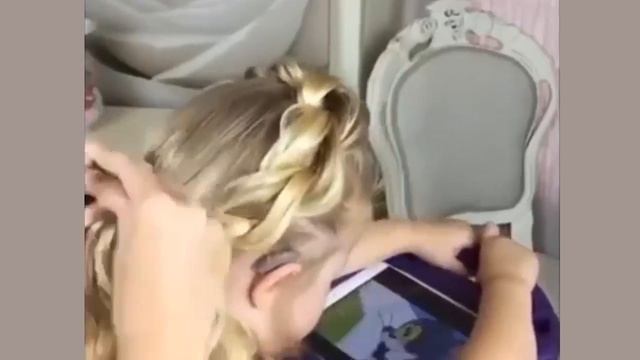 Прическа для девочки с цветочками смотреть онлайн