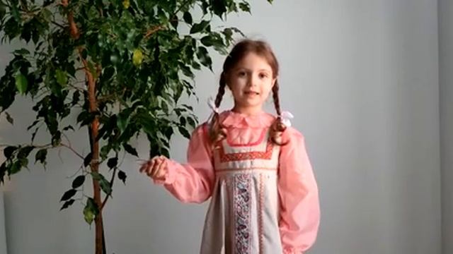 Родионова Анна 5 лет стихотворение Владимира Гудимова "Россия, Россия, Россия" смотреть онлайн