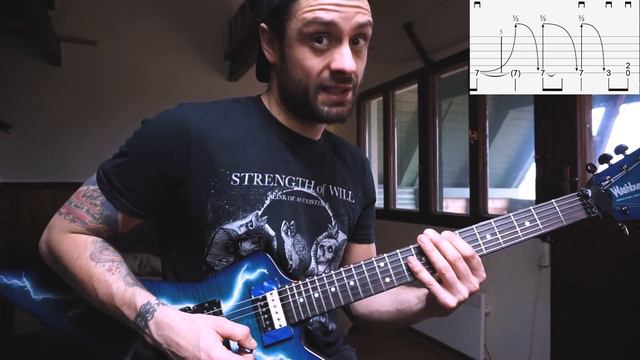 PANTERA 'RIFF OF THE WEEK' #8 - SHEDDING SKIN (verse Riff) LESSON By ATTILA VOROS