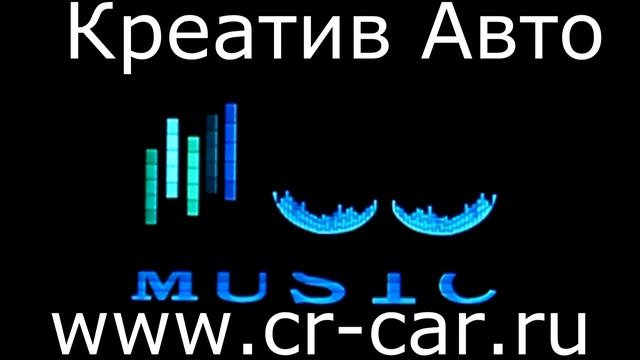 Эквалайзер на заднее стекло авто в виде диджея