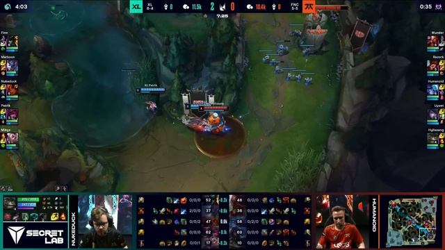 XL vs. FNC - Week 5 Day 2 | LEC Summer Season | Excel vs. Fnatic (2022) смотреть онлайн