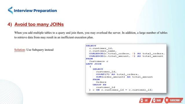 SQL Query Optimization #sql #interviewquestions #optimization смотреть онлайн
