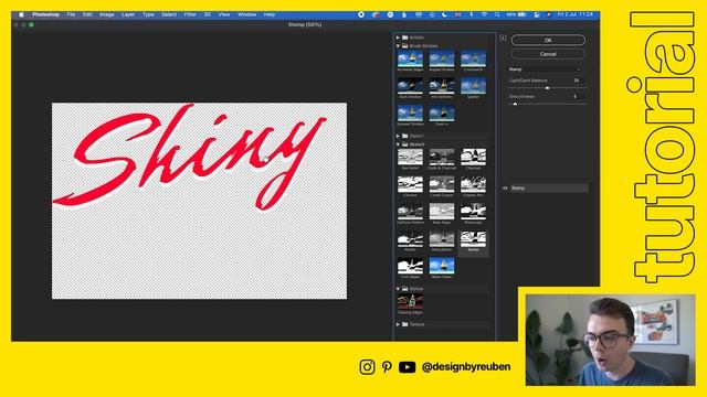 Photoshop Tutorial: Shiny 3D Text смотреть онлайн
