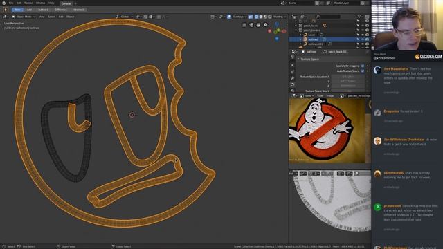 Create a Stitched Patch with Procedural Threads in Blender 2.8 - Beginner Tutorial смотреть онлайн