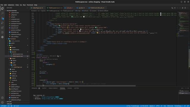 filtration online shopping laravel + vuejs смотреть онлайн