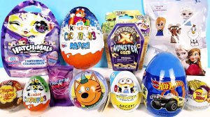 СЮРПРИЗ MIX! Treasure X, Hatchimals, Frozen, Миньоны, Три кота, Машинки Unboxing Kinder Surprise