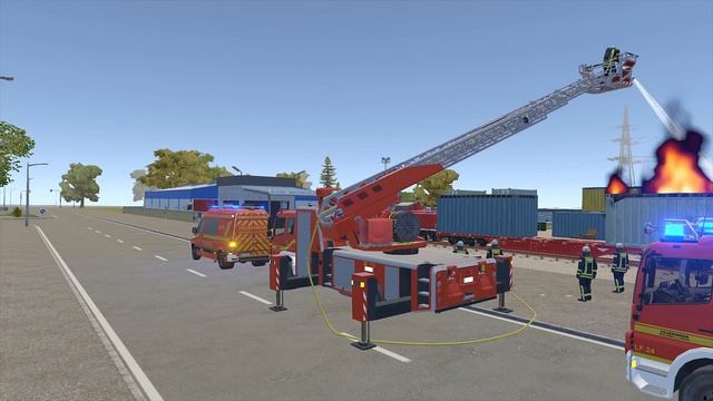 Emergency Call 112 Fire Fighting Simulation - NEW Ladder Truck Mission! 4K смотреть онлайн
