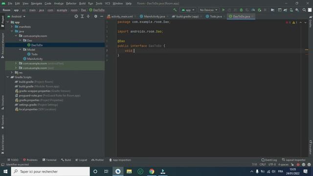 Java Room Database -#1 Create Schema and Dao | android Studio java -App Todo List смотреть онлайн